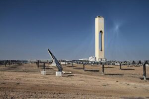 Solar thermal power plant steam usage
